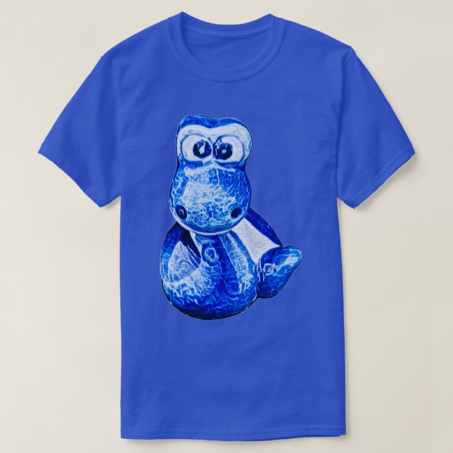 Charming blue little snake 6 T-Shirt (Design Front)