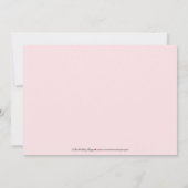 Charming Bridal Tea Party Invitation (pink) (Back)