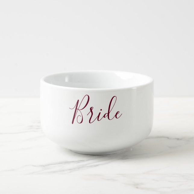 Charming Bride Soup Mug (Front)