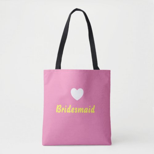 Charming Bridesmaid Tote Bag Perfect Wedding gift