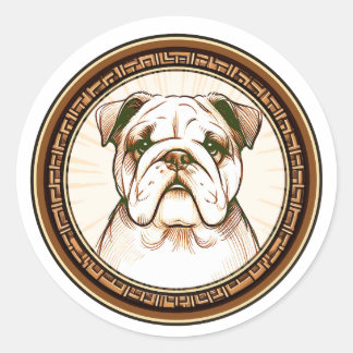 Charming Bulldog Digital Sticker