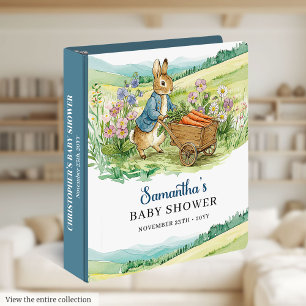 Charming Bunny Baby Shower Guest Photo Ring Binder