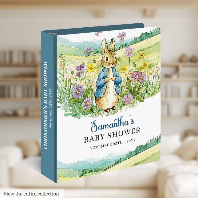 Charming Bunny Baby Shower Ring Binder Album (Charming Bunny Baby Shower Ring Binder Album)