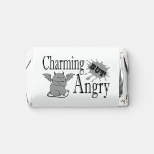 Charming but angry little devil cat funny quote hershey's miniatures