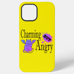 Charming but angry little devil cat funny quote iPhone 12 pro max case