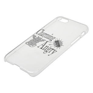 Charming but angry little devil cat funny quote iPhone SE/8/7 case