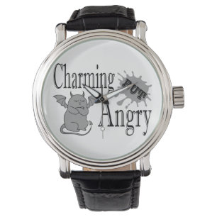 Charming but angry little devil cat funny quote watch