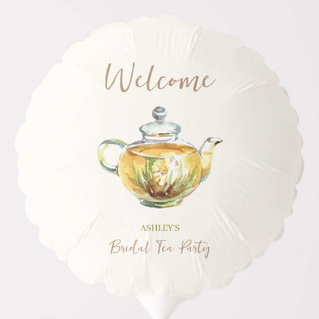 CHARMING Camomile Bridal Tea Party Balloon (Front)