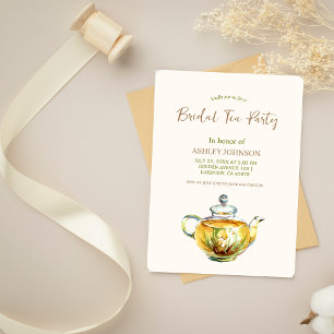 CHARMING Camomile Bridal Tea Party Invitation