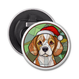 Charming Canine Cheer: Beagle themed Christmas Bottle Opener