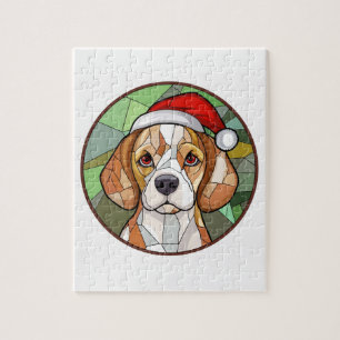 Charming Canine Cheer: Beagle themed Christmas Jigsaw Puzzle