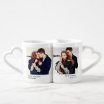 Charming Caption Photo Couple Mug Set<br><div class="desc">This adorable mug set is perfect gift for weddings,  bridal showers,  Valentine’s Day,  or wedding anniversaries. Designed by © berryberrysweet . Visit our website at www.berryberrysweet.com for modern,  stylish gifts and stationery designs!</div>
