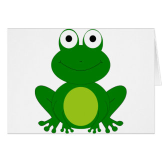Charming cartoon frog cards