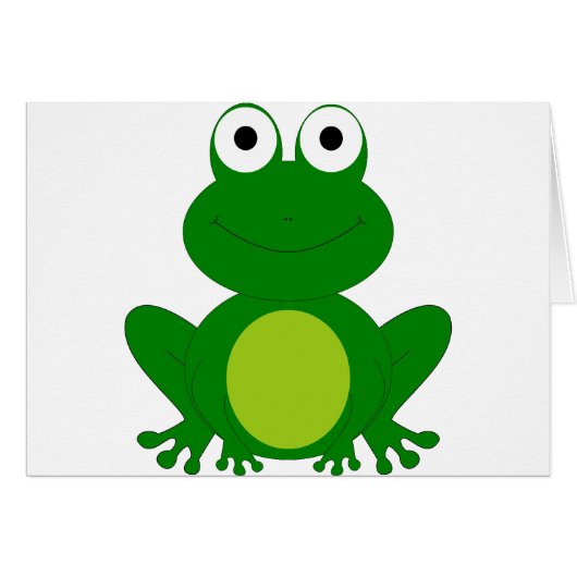 Charming cartoon frog cards (Front Horizontal)