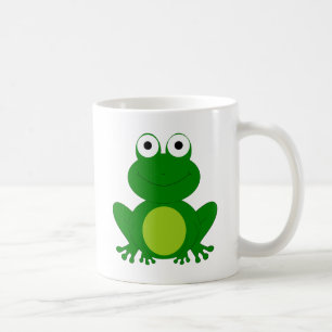 Charming cartoon frog coffee mug