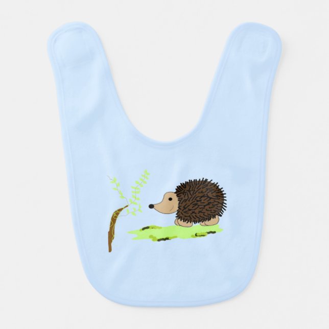 Charming Cartoon Hedgehog Bib (Front)