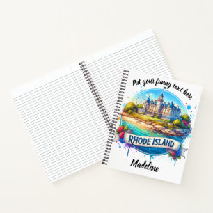 Charming castle by Rhode Island shores Notebook