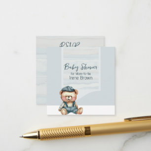 Charming Casual Baby Shower Enclosure Card QR Code