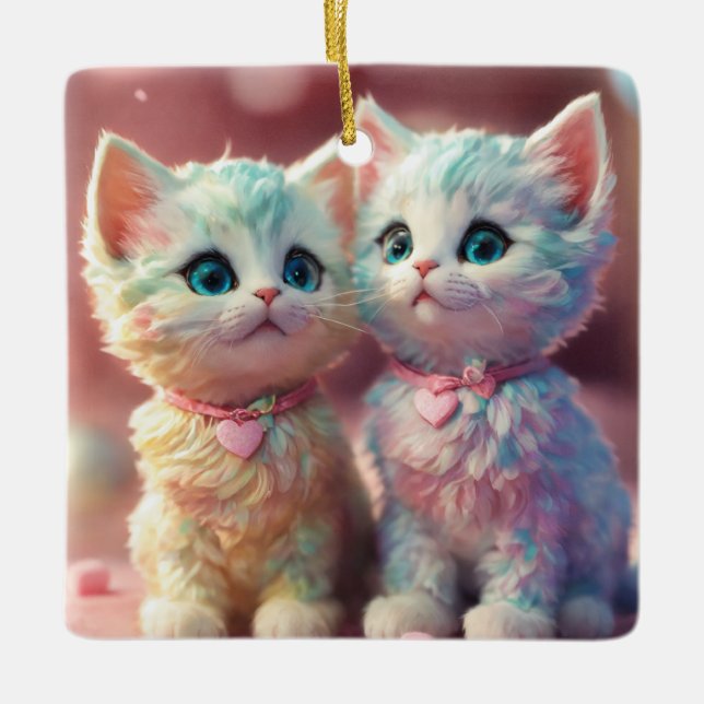 "Charming Cat Ornaments " (Front)