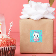 Charming Cat Sticker: Perfect for Cat Lovers!