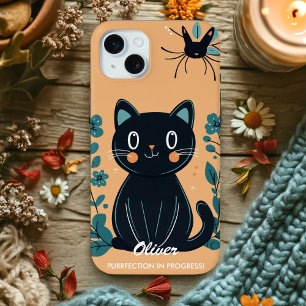 Charming Cat Vibes - Cozy & Cute Charm Case-Mate iPhone 14 Pro Case