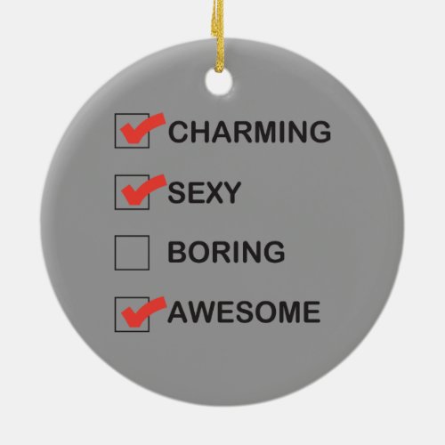 Charming Ceramic Ornament