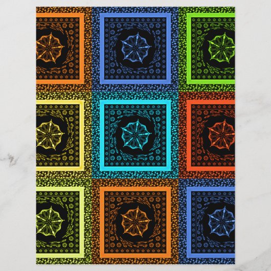 Charming Checkered Multicolored Pattern Art Design (Front)