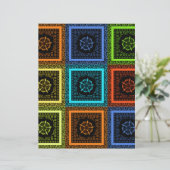 Charming Checkered Multicolored Pattern Art Design (Standing Front)