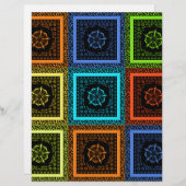 Charming Checkered Multicolored Pattern Art Design (Front/Back)