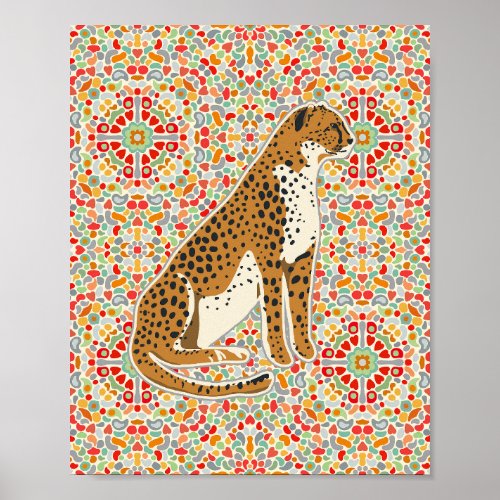 Charming Cheetah Poster