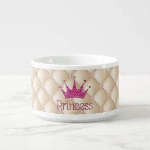 Charming Chic Pearls ,Tiara, Princess,Glittery Bowl