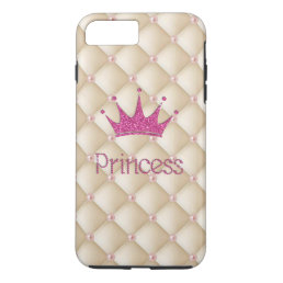 Charming Chic Pearls ,Tiara, Princess,Glittery iPhone 8 Plus/7 Plus Case