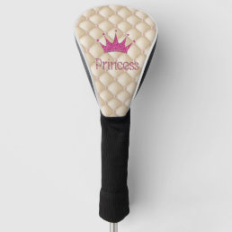 Charming Chic Pearls ,Tiara, Princess,Glittery Golf Head Cover