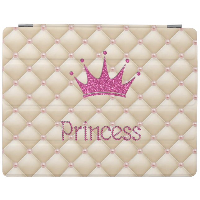Charming Chic Pearls ,Tiara, Princess,Glittery iPad Smart Cover (Horizontal)