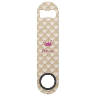 Charming Chic Pearls ,Tiara, Princess,Glittery Speed Bottle Opener