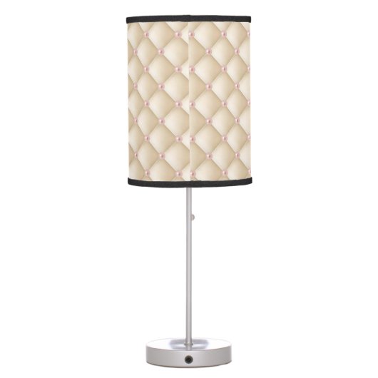 Charming Chic Pearls ,Tiara, Princess,Glittery Table Lamp (Back)