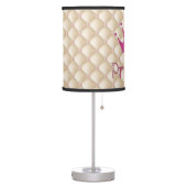 Charming Chic Pearls ,Tiara, Princess,Glittery Table Lamp (Left)