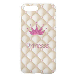 Charming Chic Pearls ,Tiara, Princess,Glittery iPhone 8 Plus/7 Plus Case