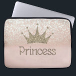 Charming Chic Tiara Princess,Glitter Bokeh Laptop Sleeve<br><div class="desc">This image features tiara and princess on  gliterry bokeh background.A trandy , fun,  funky, stylish and elegant girl gift for women  and teenage girls.</div>