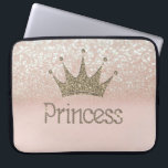 Charming Chic Tiara Princess,Glitter Bokeh Laptop Sleeve<br><div class="desc">This image features tiara and princess on  gliterry bokeh background.A trandy , fun,  funky, stylish and elegant girl gift for women  and teenage girls.</div>