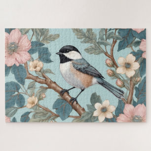 Charming Chickadee Bird Jigsaw Puzzle