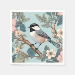 Charming Chickadee Bird Napkins