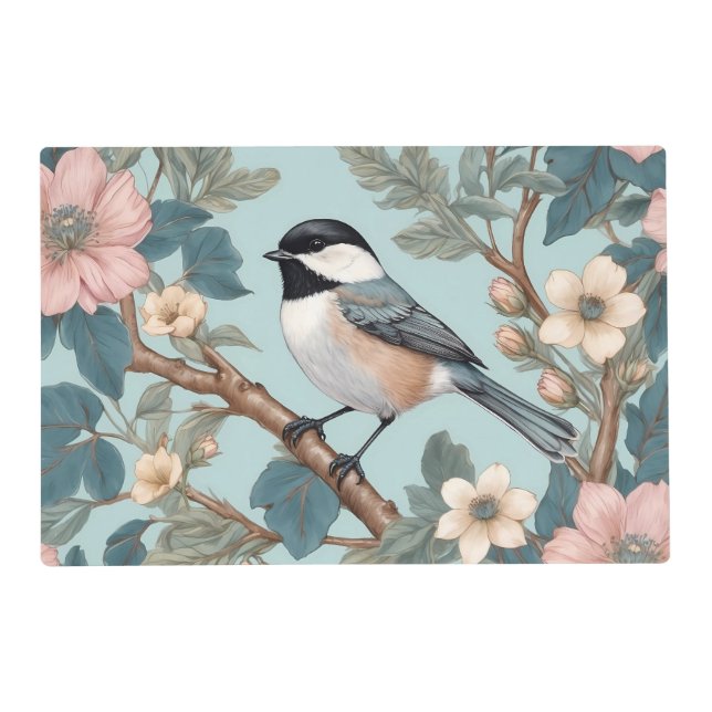 Charming Chickadee Bird Placemat (Front)
