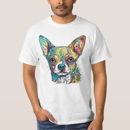 Charming Chihuahua diverse masterpiece artwork Lo T_Shirt