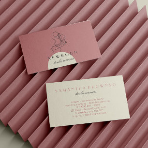 Charming Childcare Design for Nannies, Babysitters Business Card