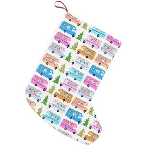 Charming Christmas Camper Motorhome RV Xmas Small Christmas Stocking