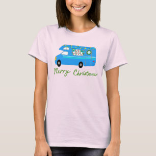 Charming Christmas Camper Retro Motorhome RV Xmas T-Shirt