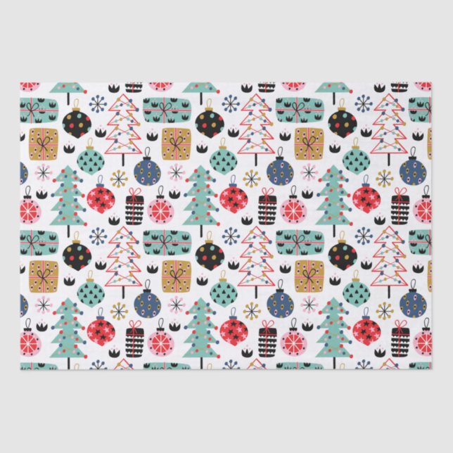 Charming Christmas Design Tissue Paper (Front)