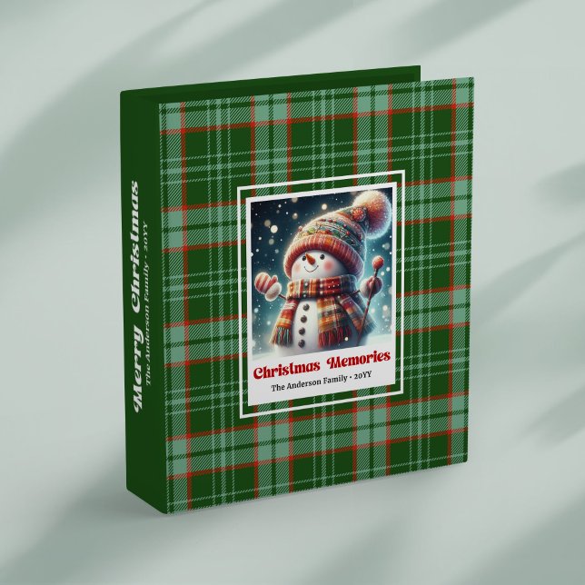 Charming Christmas snowman photo binder editable (Charming Christmas snowman photo binder editable)