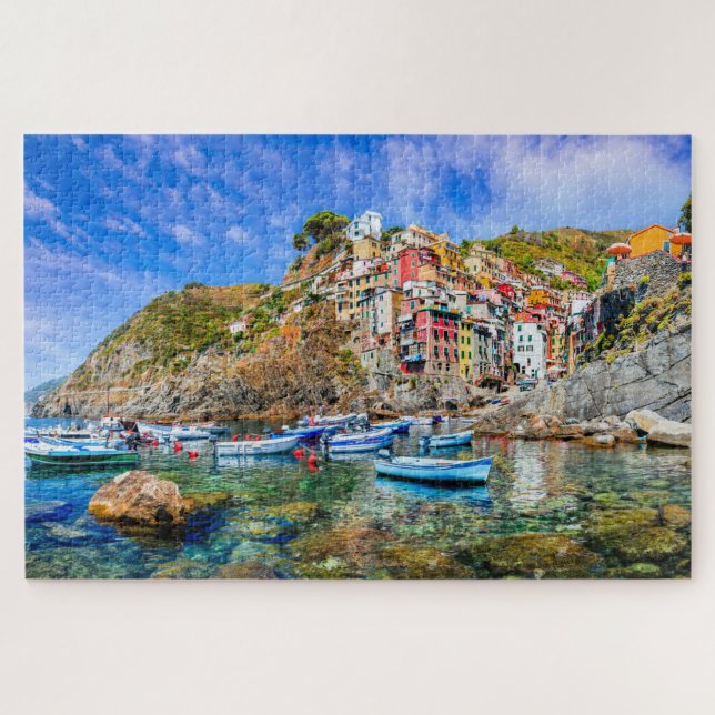 Charming Coastal Village in Cinque Terre Jigsaw Puzzle (Horizontal)